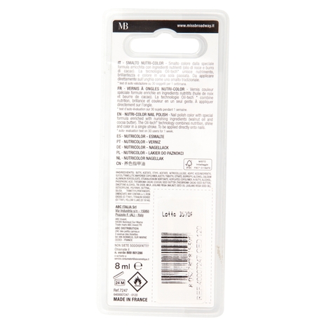 Miss Broadway Nutri Color Smalto Colore Pearly Pink 8 ml